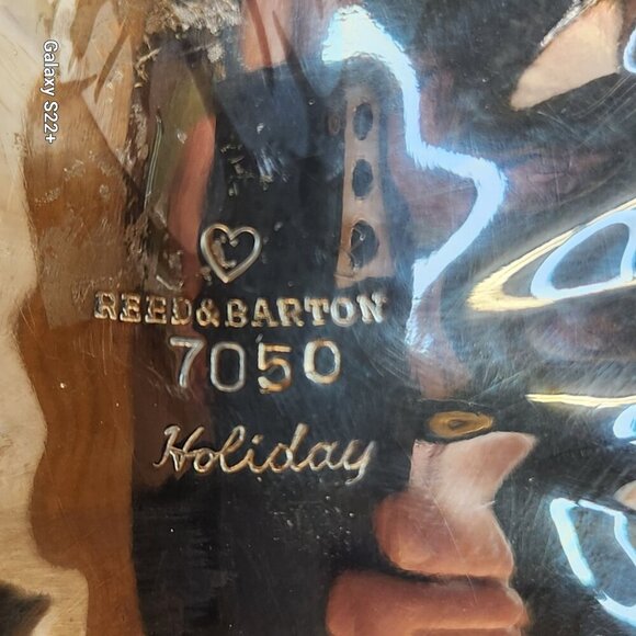 Reed & Barton 7050 Holiday Silver Plated Teapot 19th Century - Picture 3 of 9